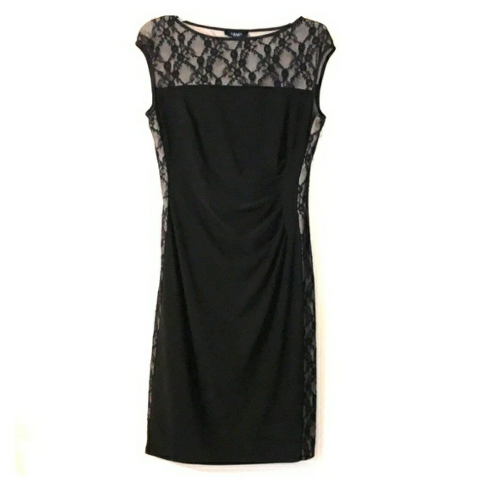 Black Sheath Dress with Lace